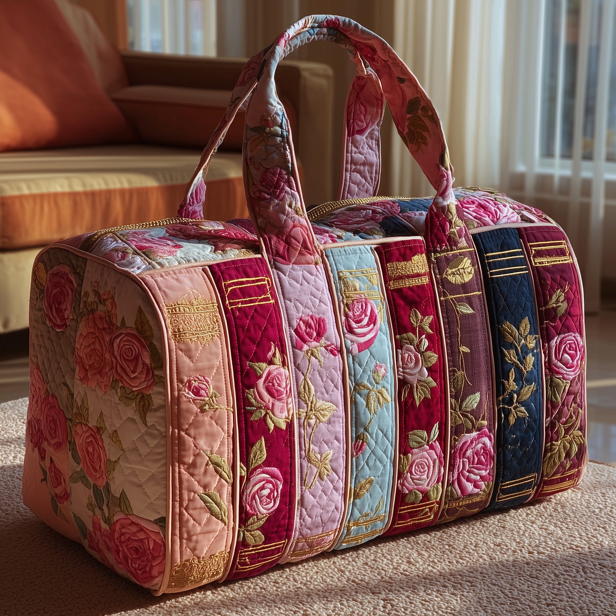 Rosie Library Quilted Duffle Bag Easter Gift Idea