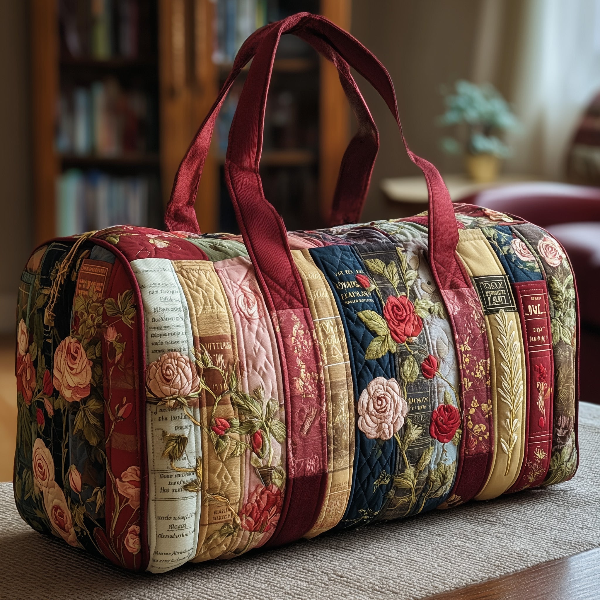 Rosie Library Quilted Duffle Bag Graduation Gift Idea