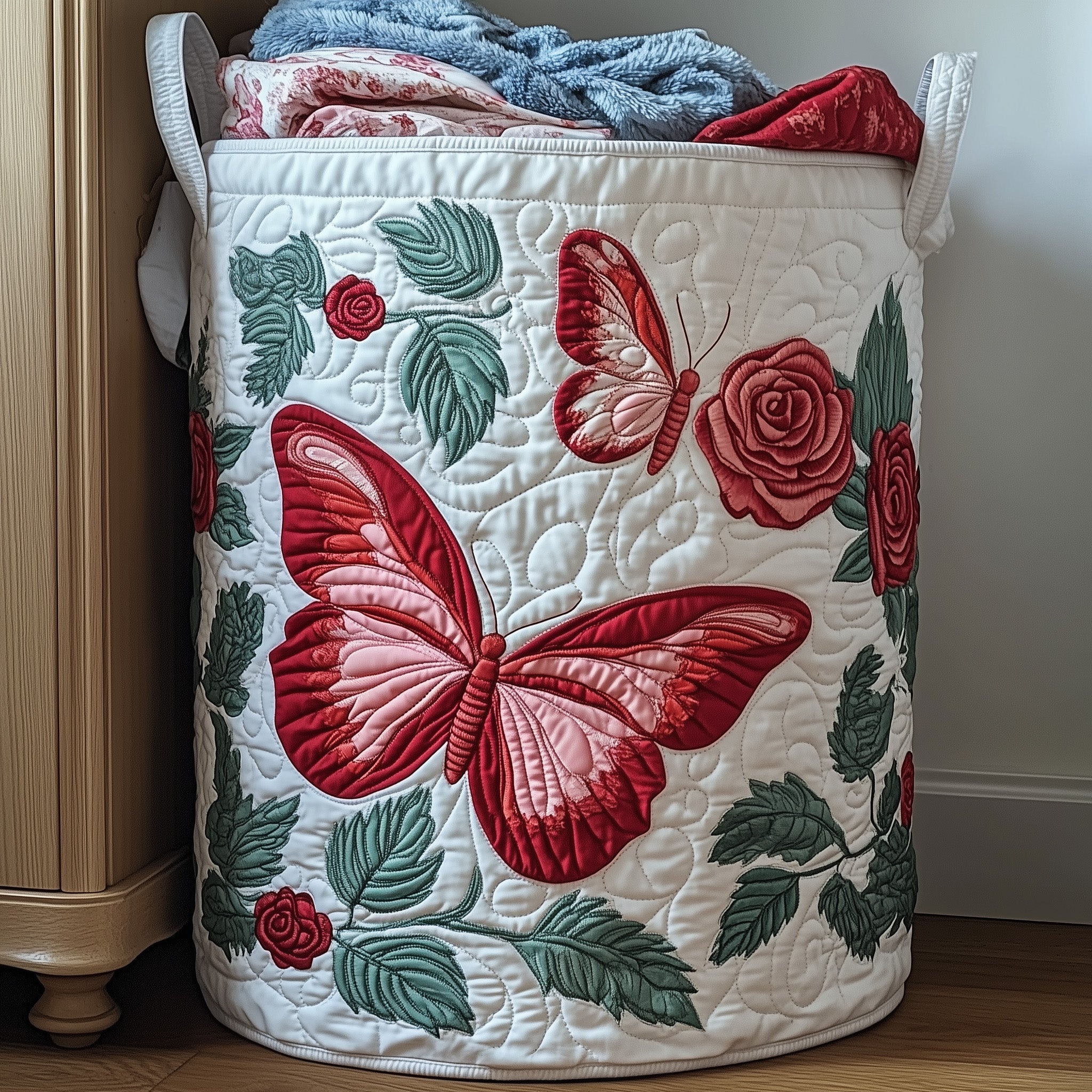Rosie Quilted Laundry Basket Best Gifts For A Family For Christmas