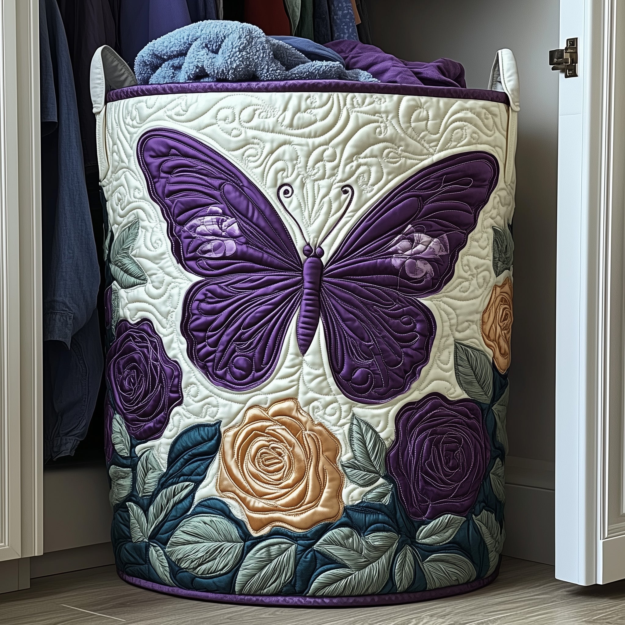 Rosie Quilted Laundry Basket Good Family Christmas Present