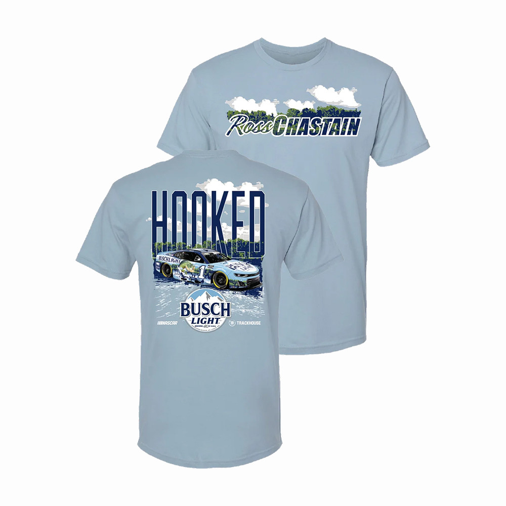 Ross Chastain 1 Busch Light Fishing T-Shirt Trackhouse Racing Apparel Best Gift For Boyfriend