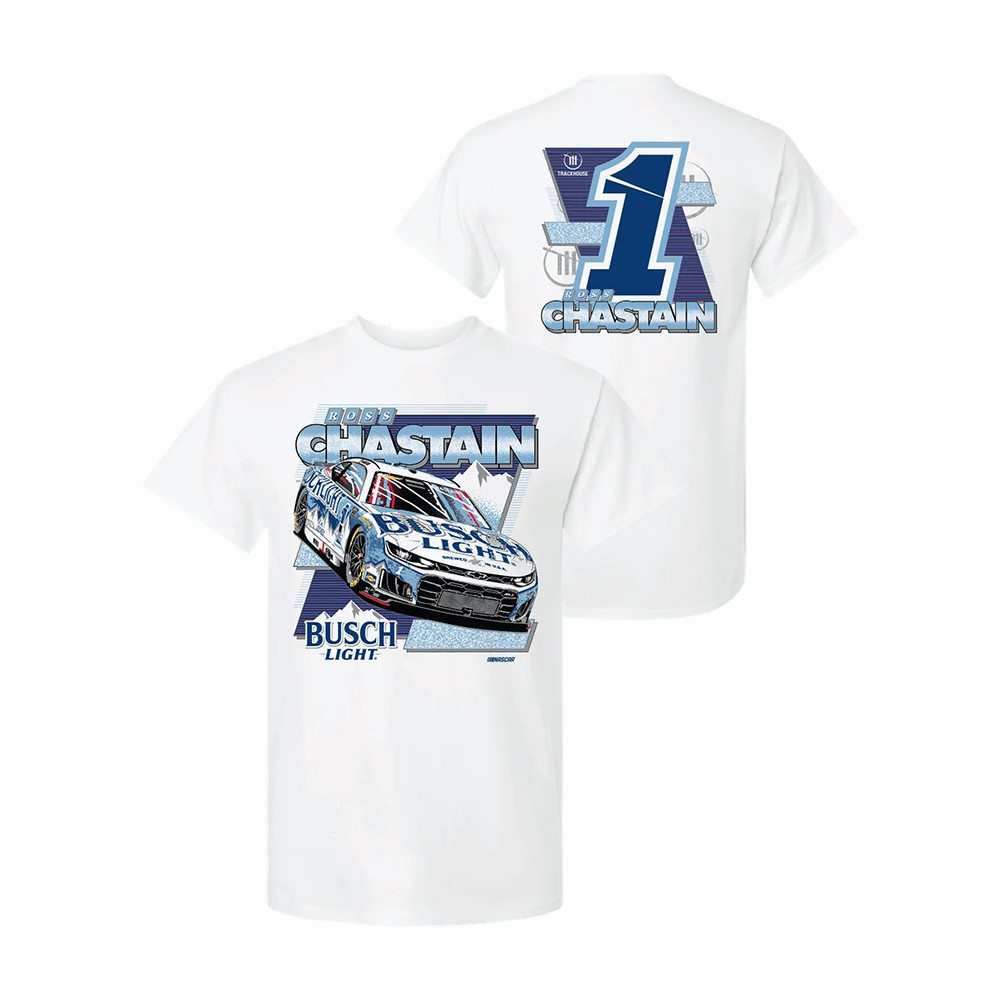 Ross Chastain 1 Busch Light T-Shirt Trackhouse Racing Clothes Present Idea For Huge Fans
