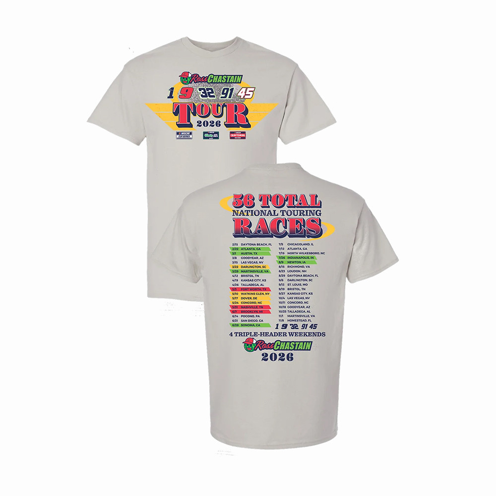 Ross Chastain 2026 Tour T-Shirt Trackhouse Racing Clothes Gift Idea For Racing Lovers