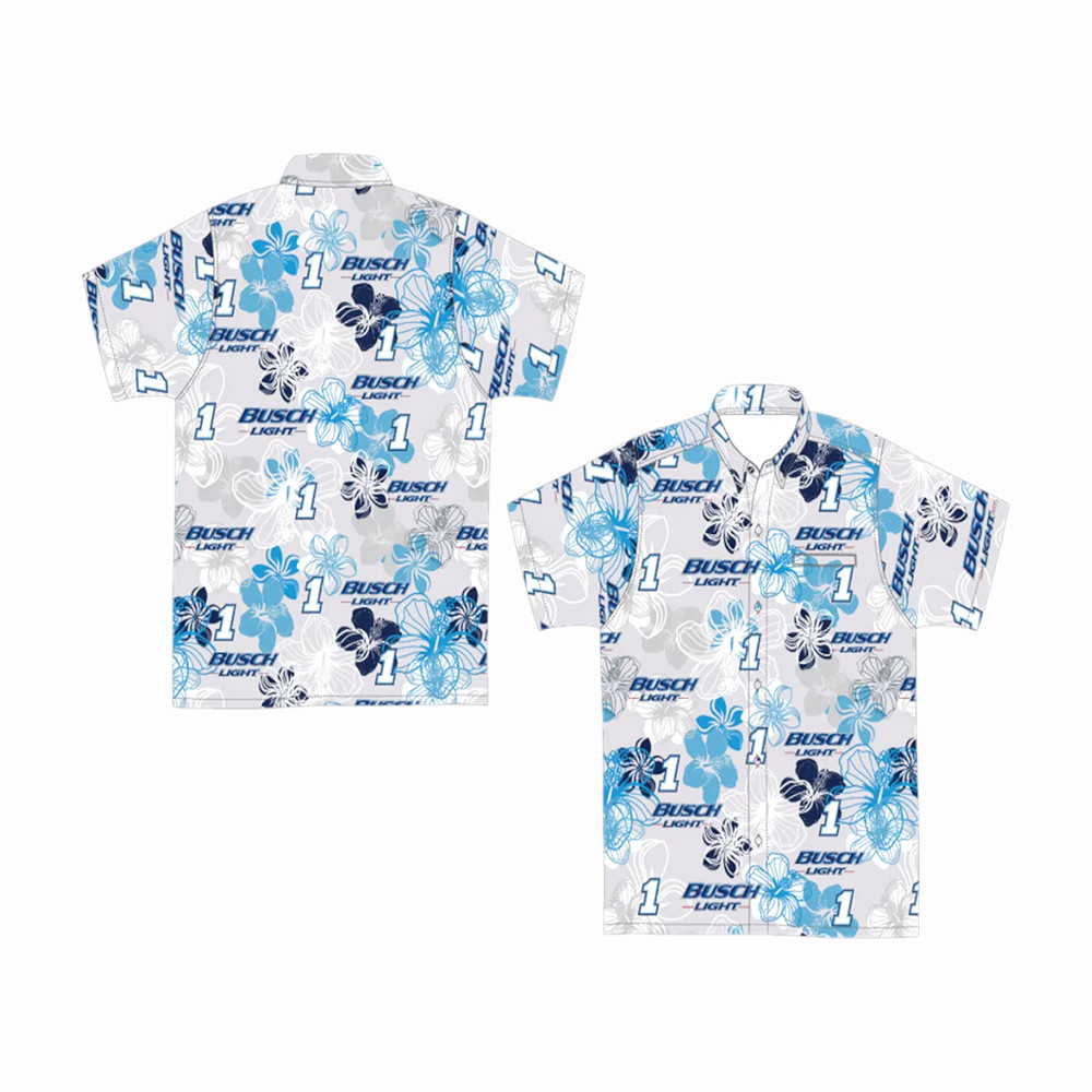 Ross Chastain Busch Light Hawaiian Shirt Trackhouse Racing Clothing Birthday Gift For Brothers