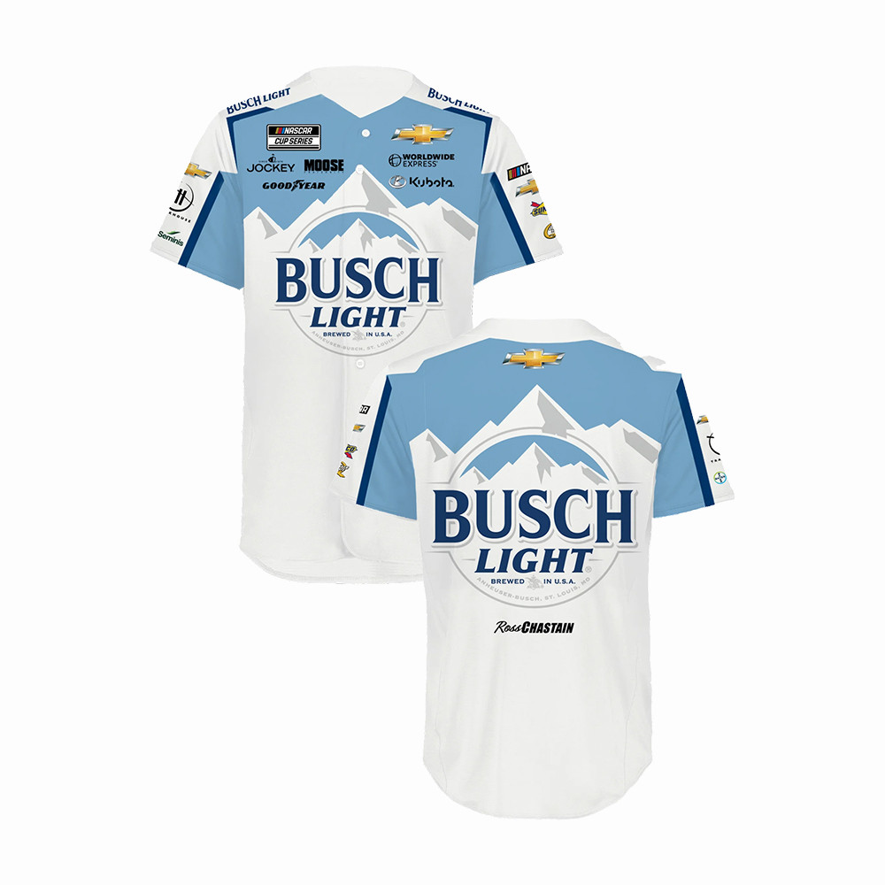 Ross Chastain Busch Light Jersey Shirt Trackhouse Racing Clothes Present For Brothers