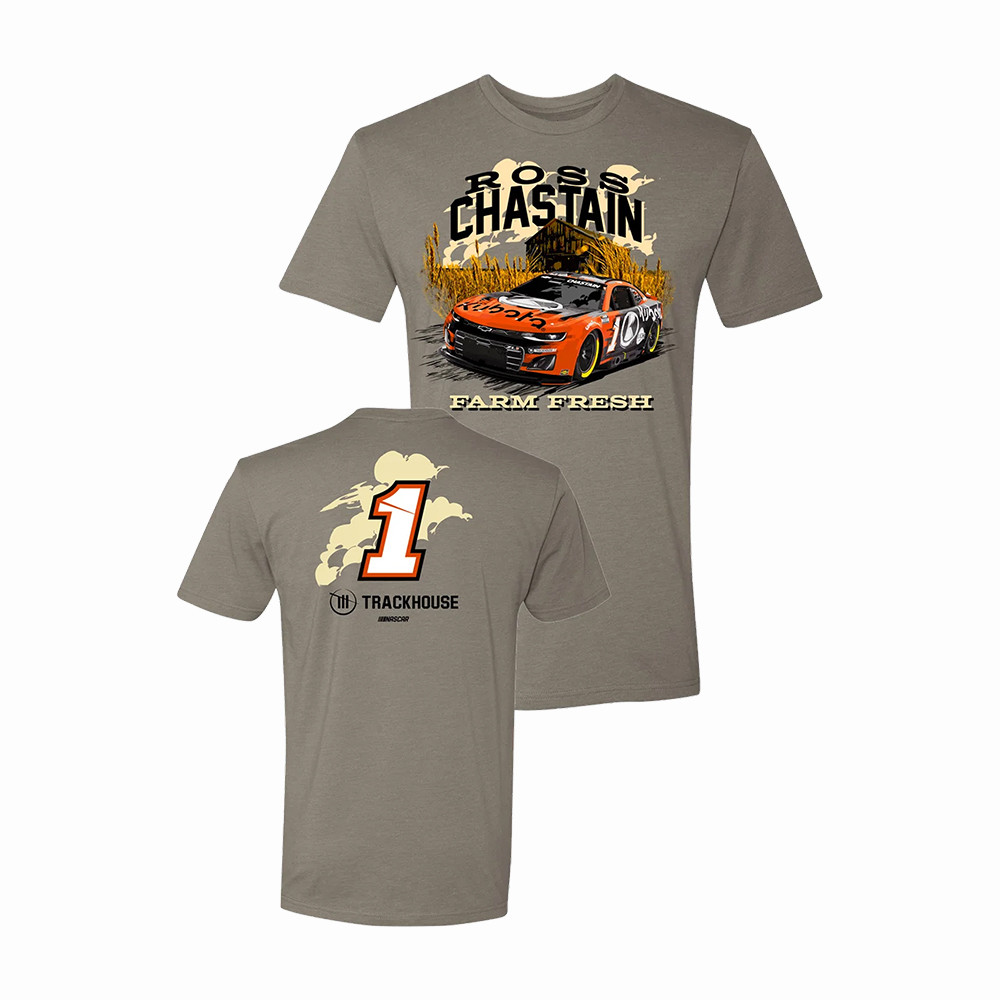 Ross Chastain Kubota Farm Fresh T-Shrit Trackhouse Racing Merch Racer Fans Gift