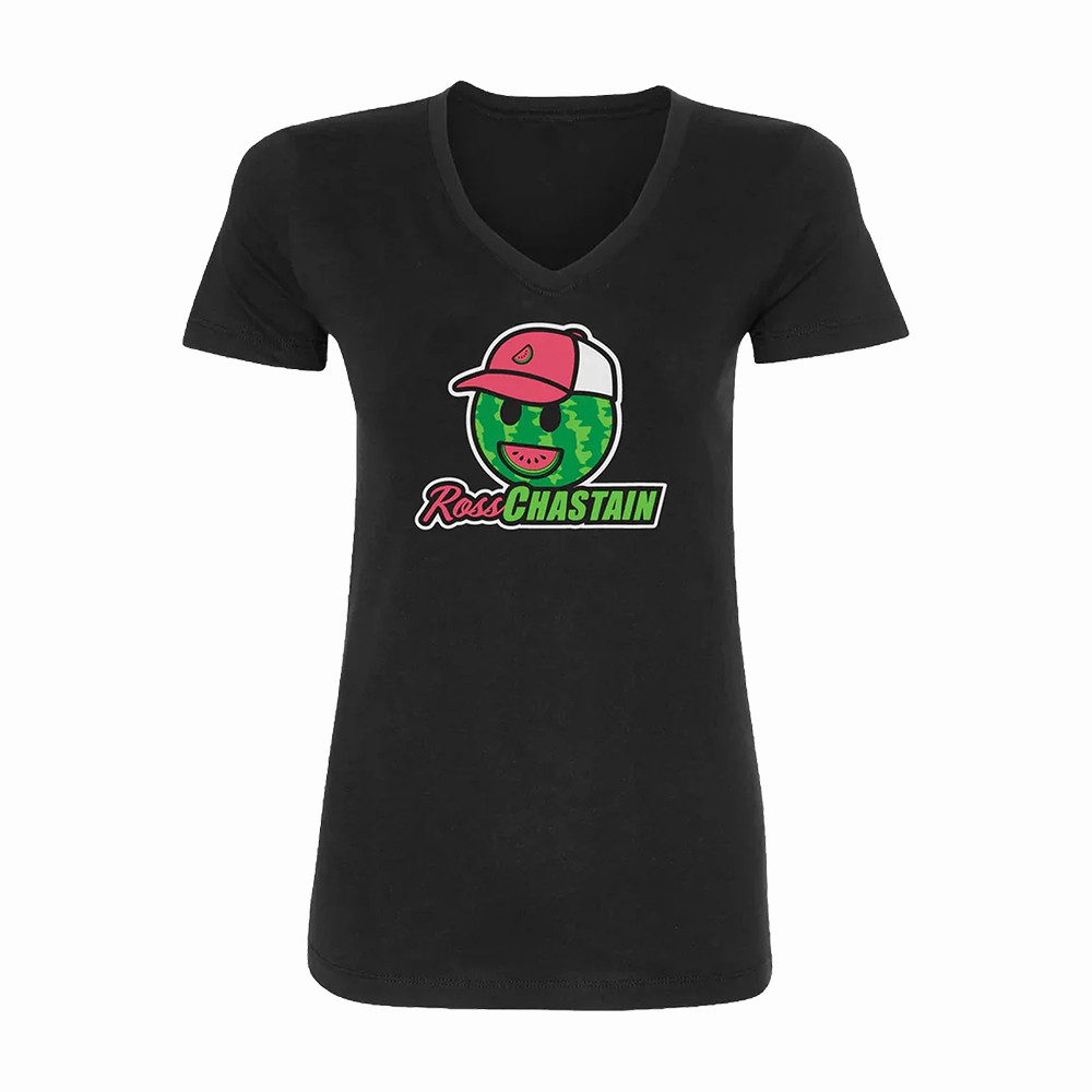 Ross Chastain Manny The Melon Man V-Neck Shirt Trackhouse Racing Clothes Best Gift For Wife