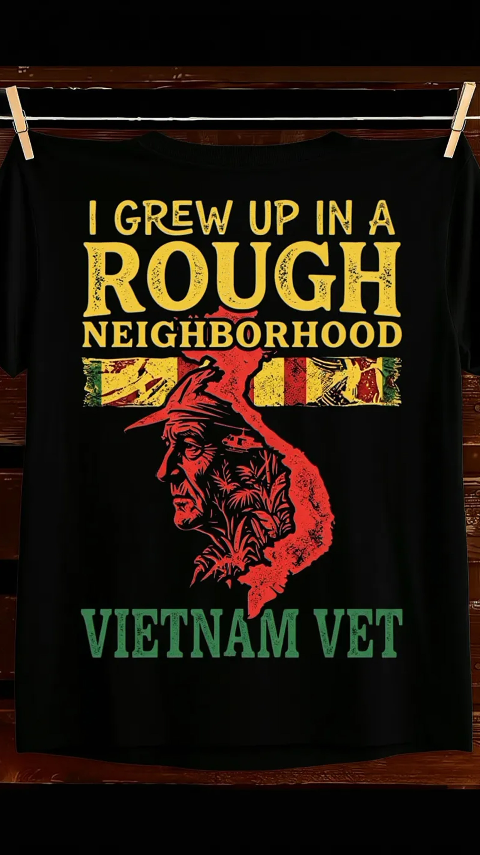 Rough Neighborhood Veteran T Shirt 1776 2026 250th Anniversary Veteran Humor Gift For Him