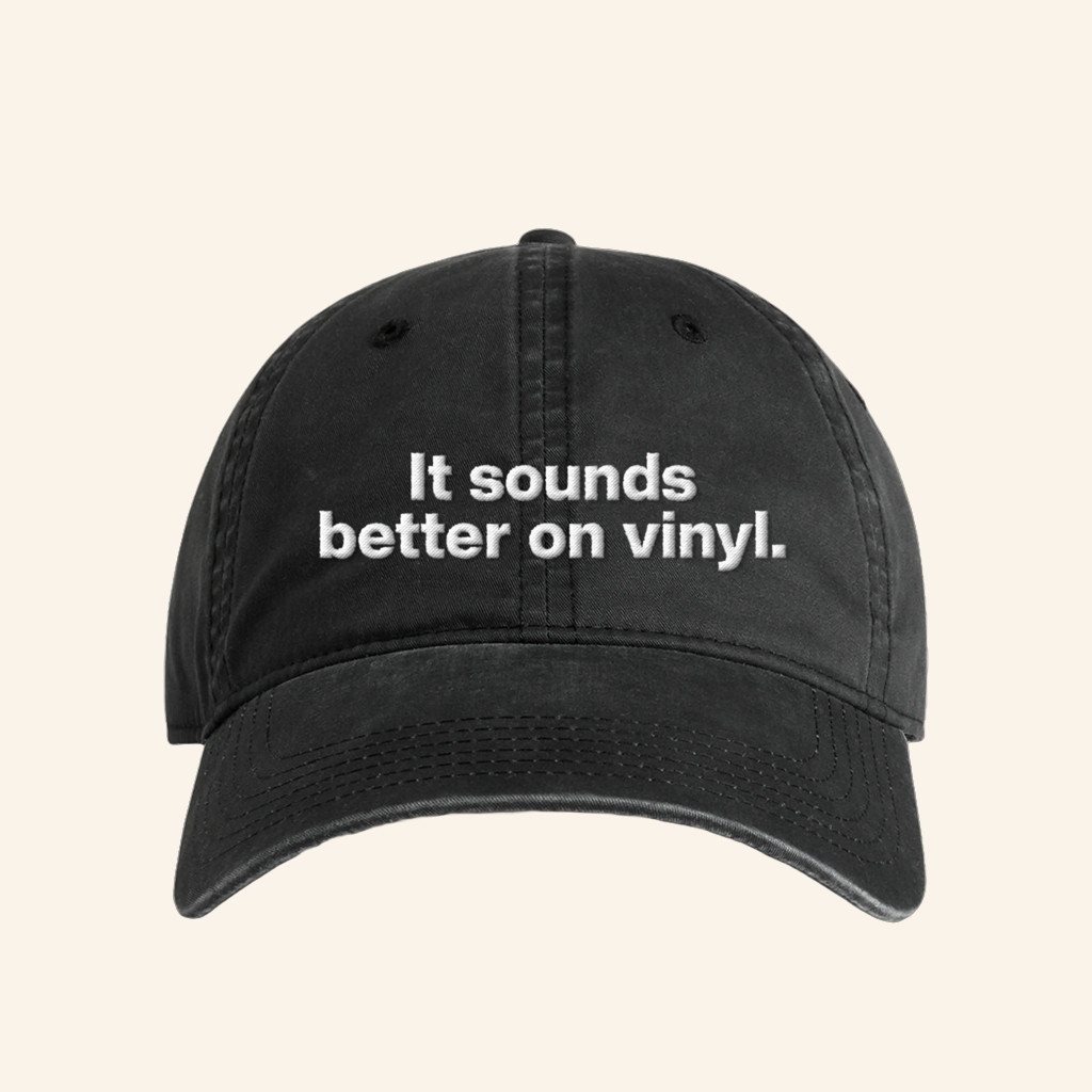 Rough Trade Merch It Sounds Better On Vinyl Embroidered Hat Best Christmas Gifts For Boyfriend Rough Trade Merch It Sounds Better On Vinyl Embroidered Hat Best Christmas Gifts For Boyfriend