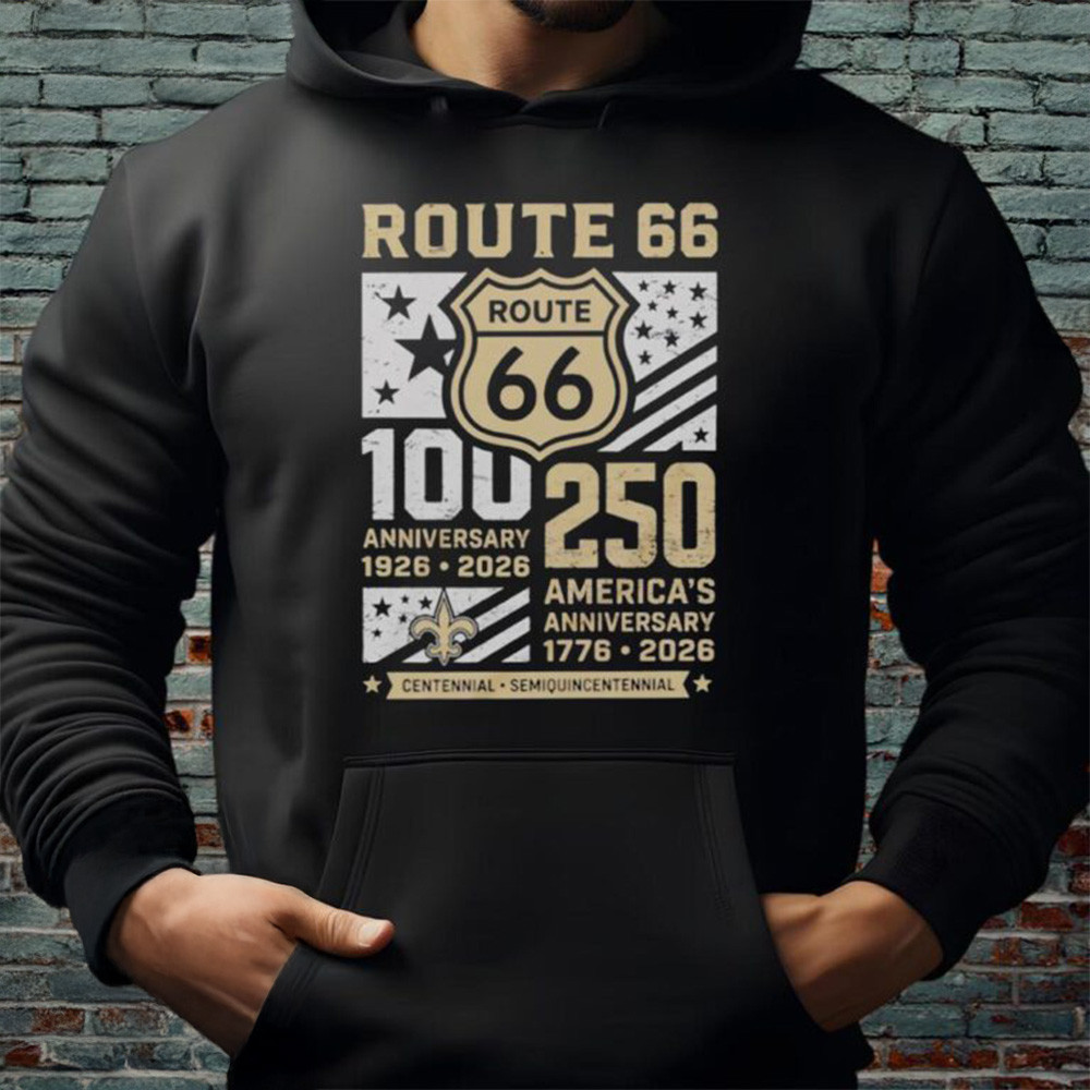 Route 66 100th Anniversary Merch Route 66 100th & 250th Hoodie Gifts For Dad