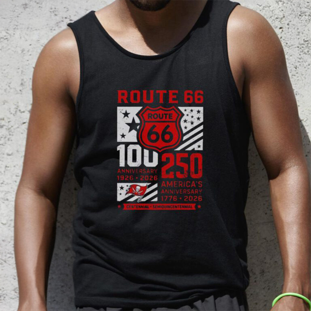 Route 66 100th Anniversary Merch Route 66 100th & America's 250th Tank Top Gifts For Men