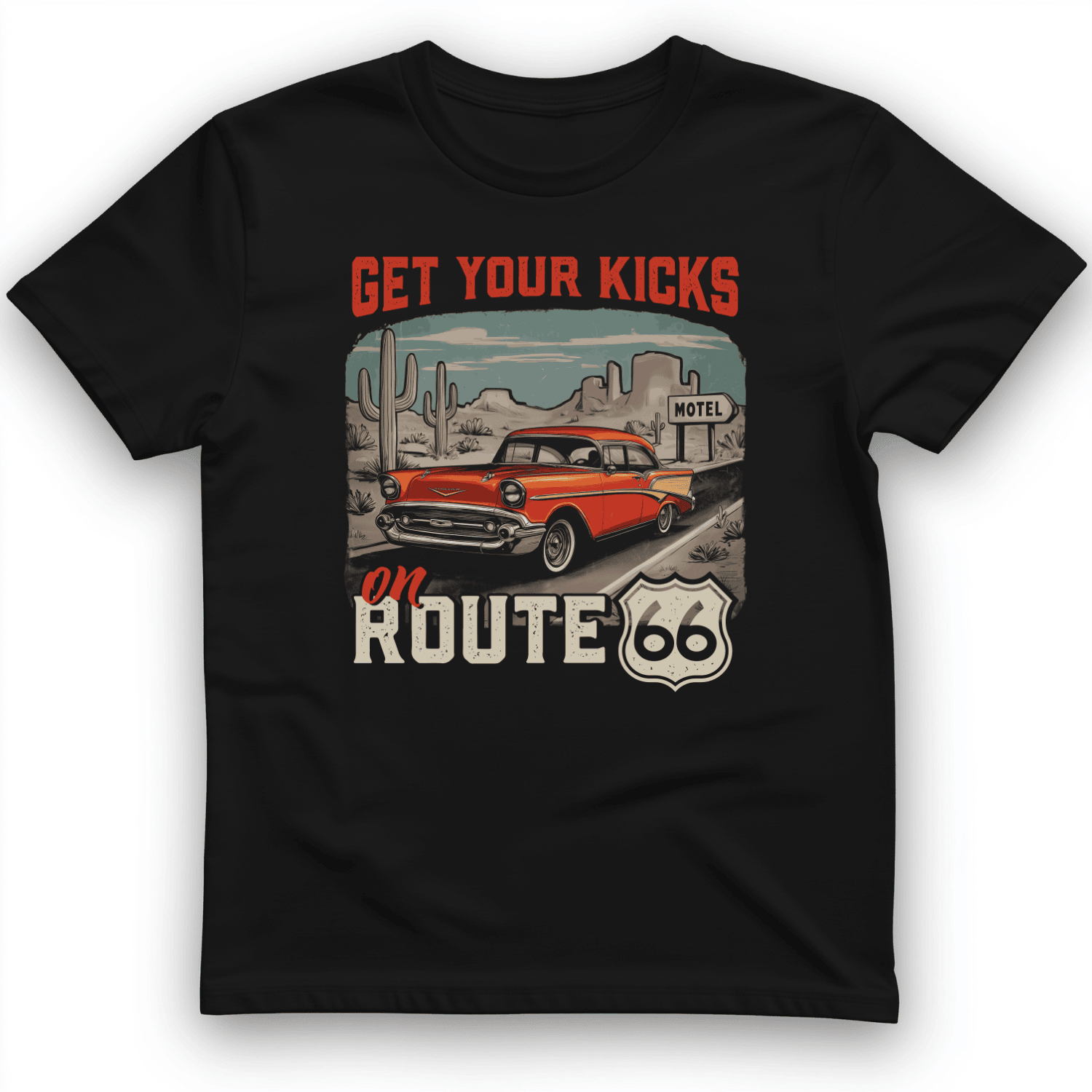 Route 66 Billboard T-Shirt Get Your Kicks Trendy Clothes Cool Gifts For Men