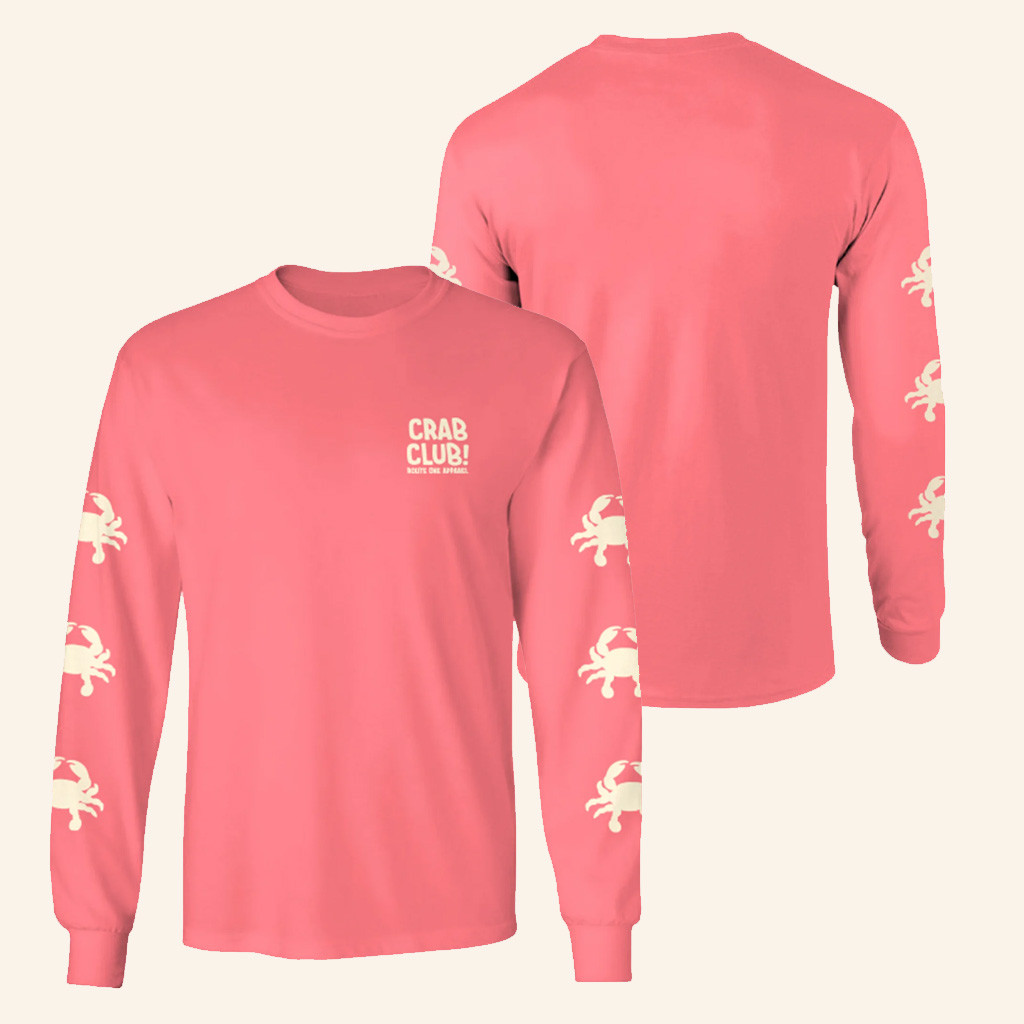 Routeone Apparel Merch Crab Club Watermelon Long Sleeve Shirt Gifts For Friends