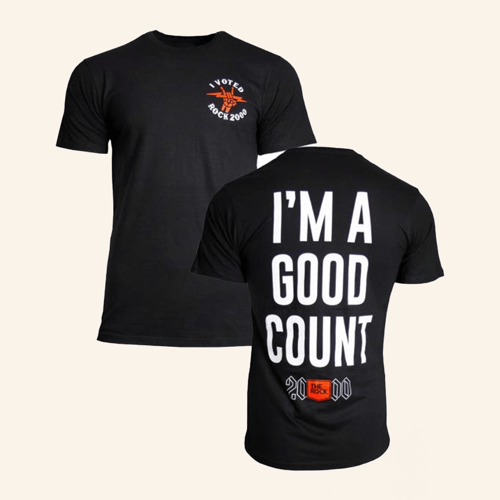 Rova Merch The Rock 2000 Good Counts T-Shirt The Sound Merch Gifts For Dudes Rova Merch The Rock 2000 Good Counts T-Shirt The Sound Merch Gifts For Dudes