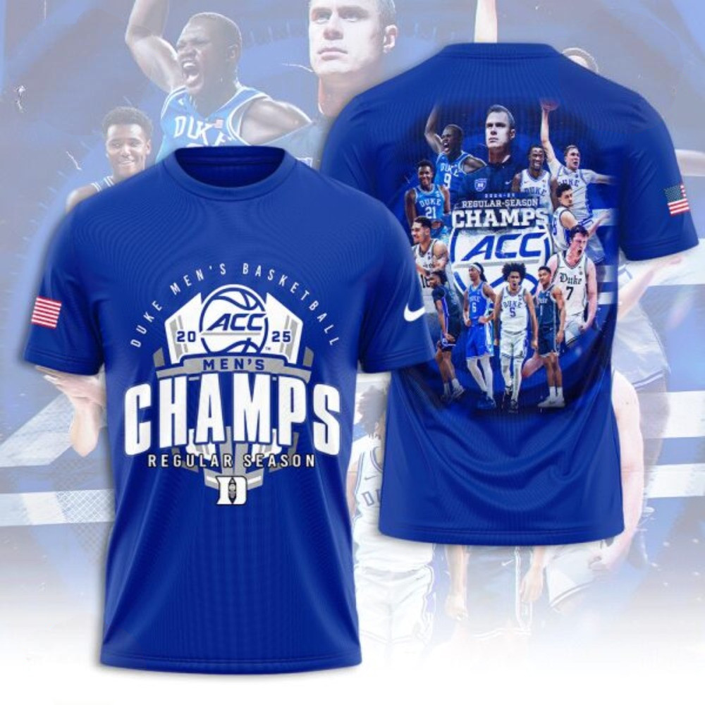 Royal Duke Blue Devil 2025 Men's Basketball 3D Shirt Good Gifts For Basketball Lovers