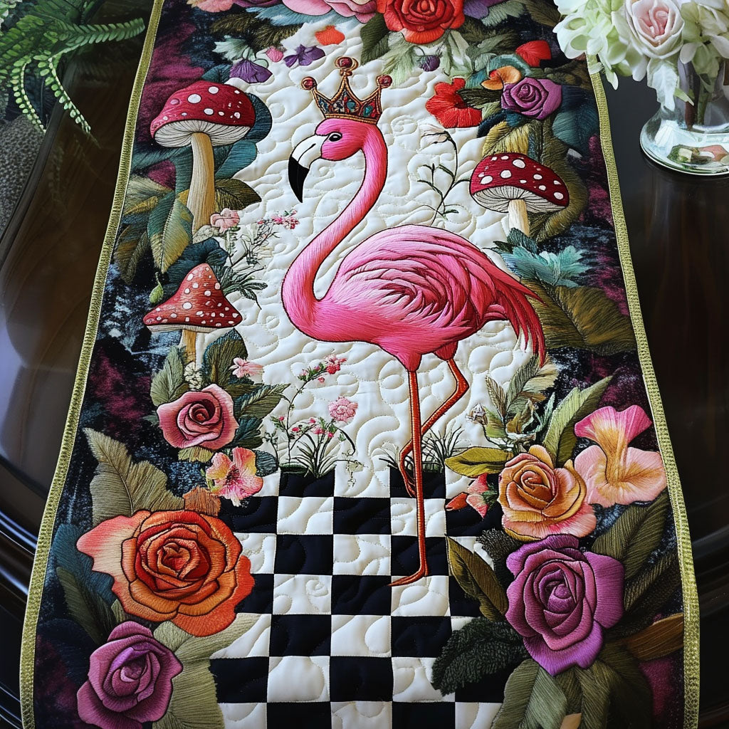Royal Flamingo Quilted Table Runner Dining Room Table Decor Ideas Flamingo Christmas Presents