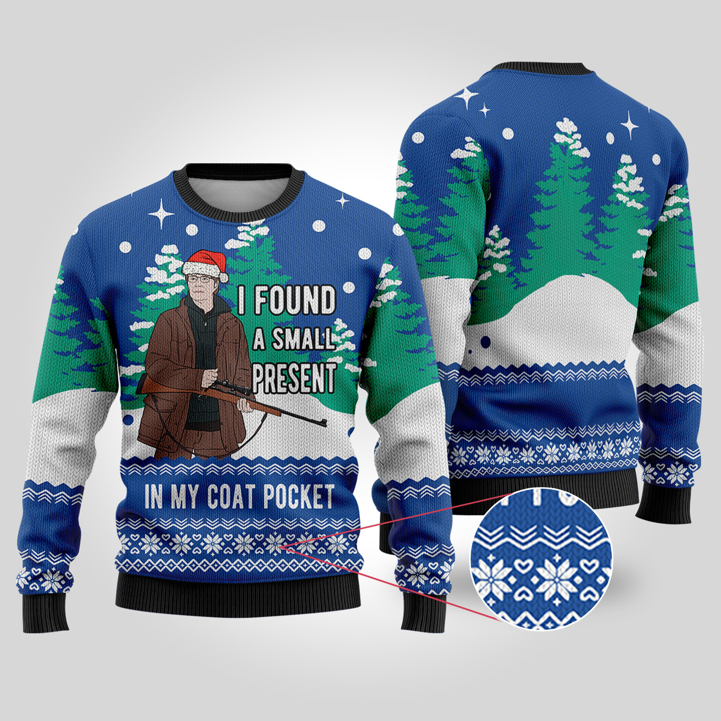 Royal Lucas The Hunt Funny Ugly Christmas Sweater Warm and Comfy Sweater for Winter Days