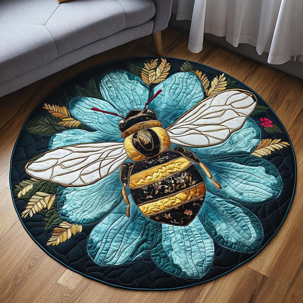Royal Pollen Quilted Round Mat Entryway Design Ideas Bee Themed Gifts For Him