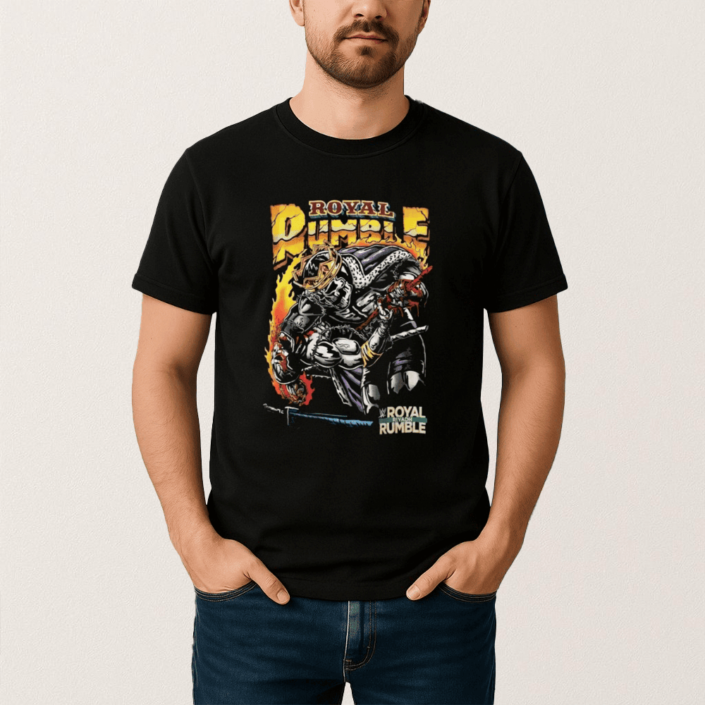 Royal Rumble Riyadh Boulevard T-Shirt WWE Clothes Wrestling Lover Gift For Husband