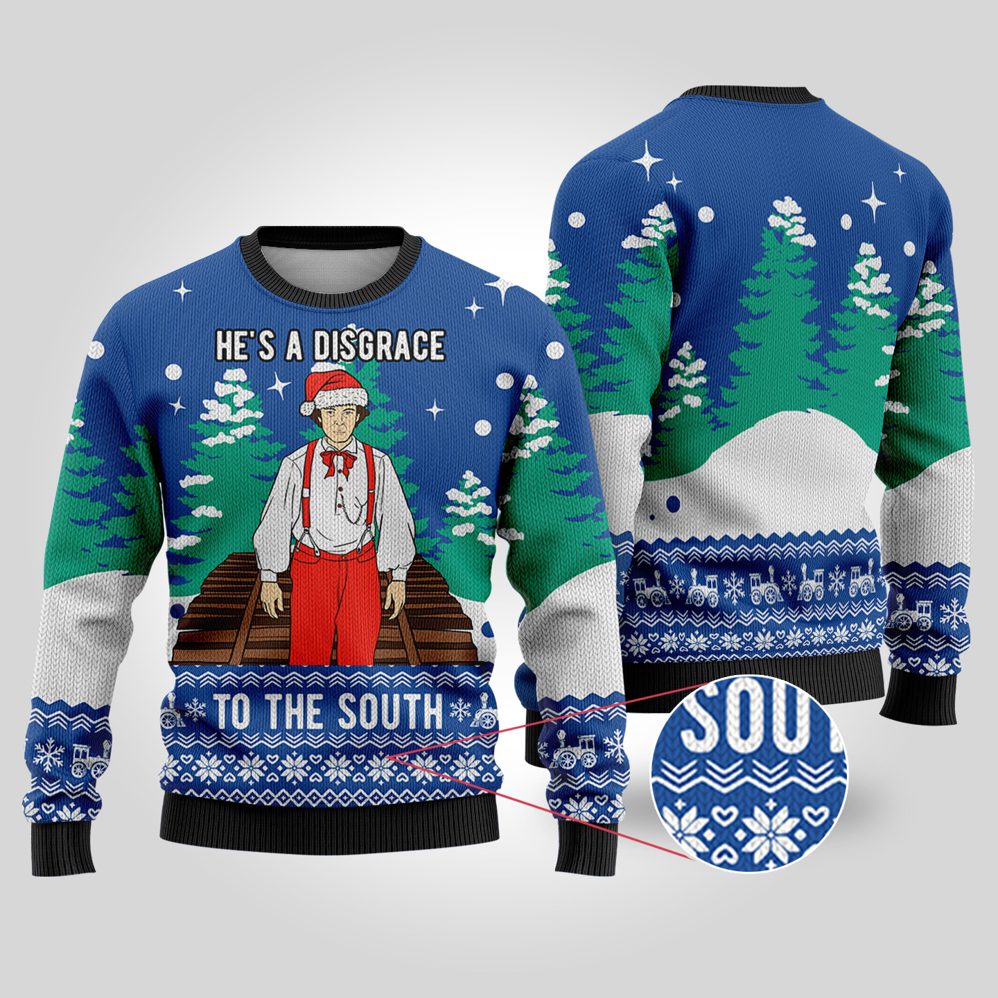 Royal Santa The General Ugly Christmas Sweater Unique Holiday Merch Gift for Home and Family