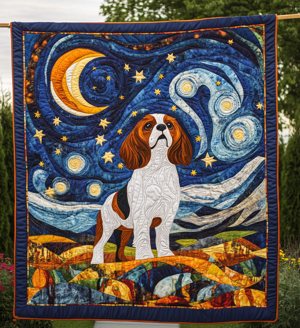 Royal Spaniel Dreams Quilted Blanket Best Christmas Gifts For Dog Lovers
