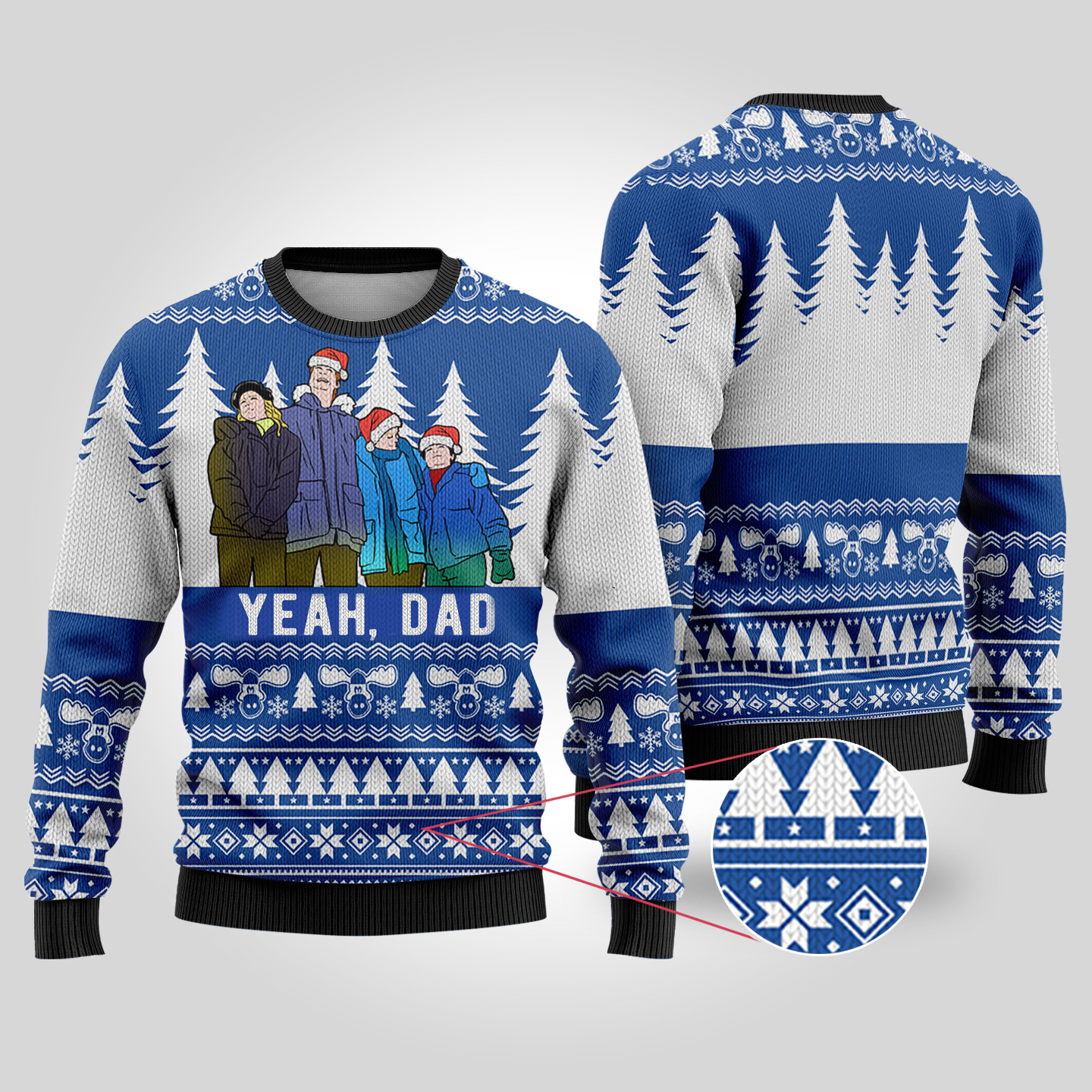 Royal Yeah Dad Audrey National Lampoon Ugly Christmas Sweater Holiday Gift Merch That Everyone Will Adore