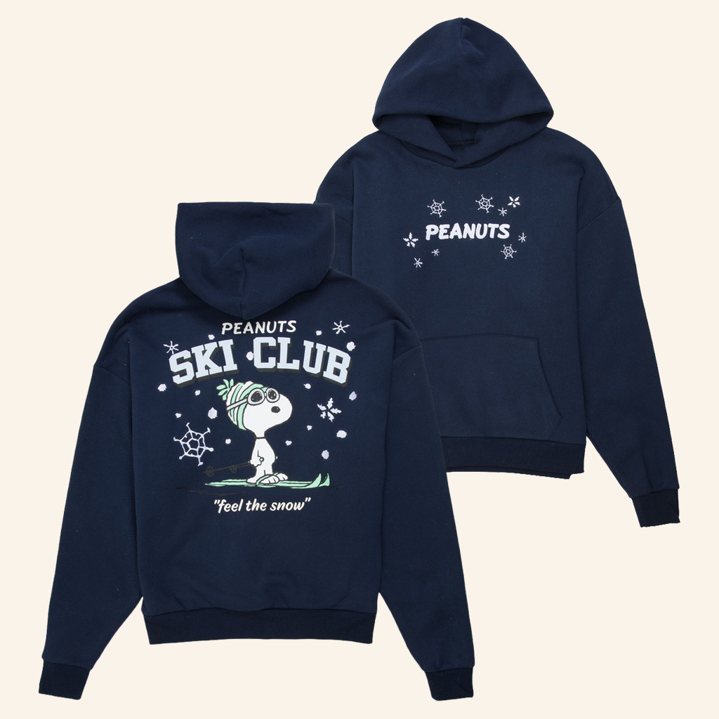 RSQ x Peanuts Snoopy Ski Club Hoodie Best Christmas Gifts For Him