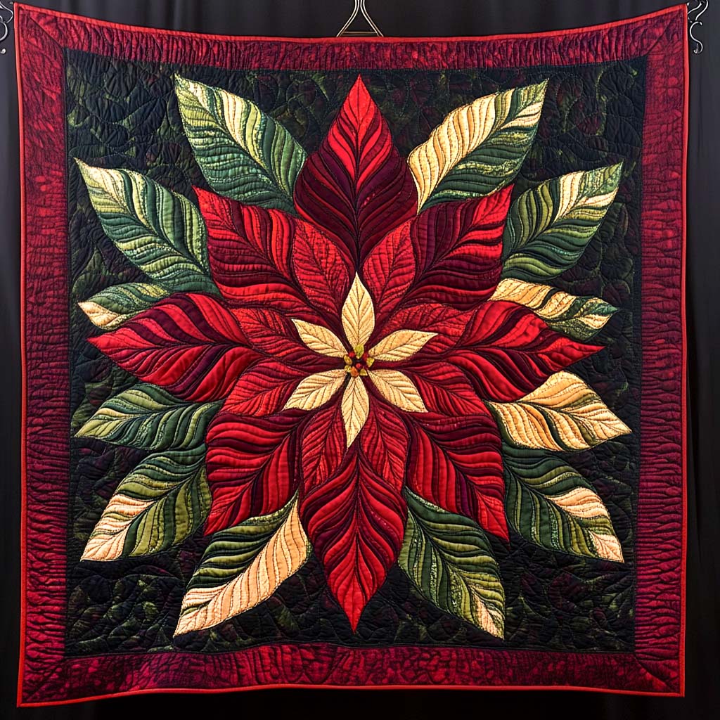 Ruby Blossom Quilted Bkanket Christmas Gifts For Parents