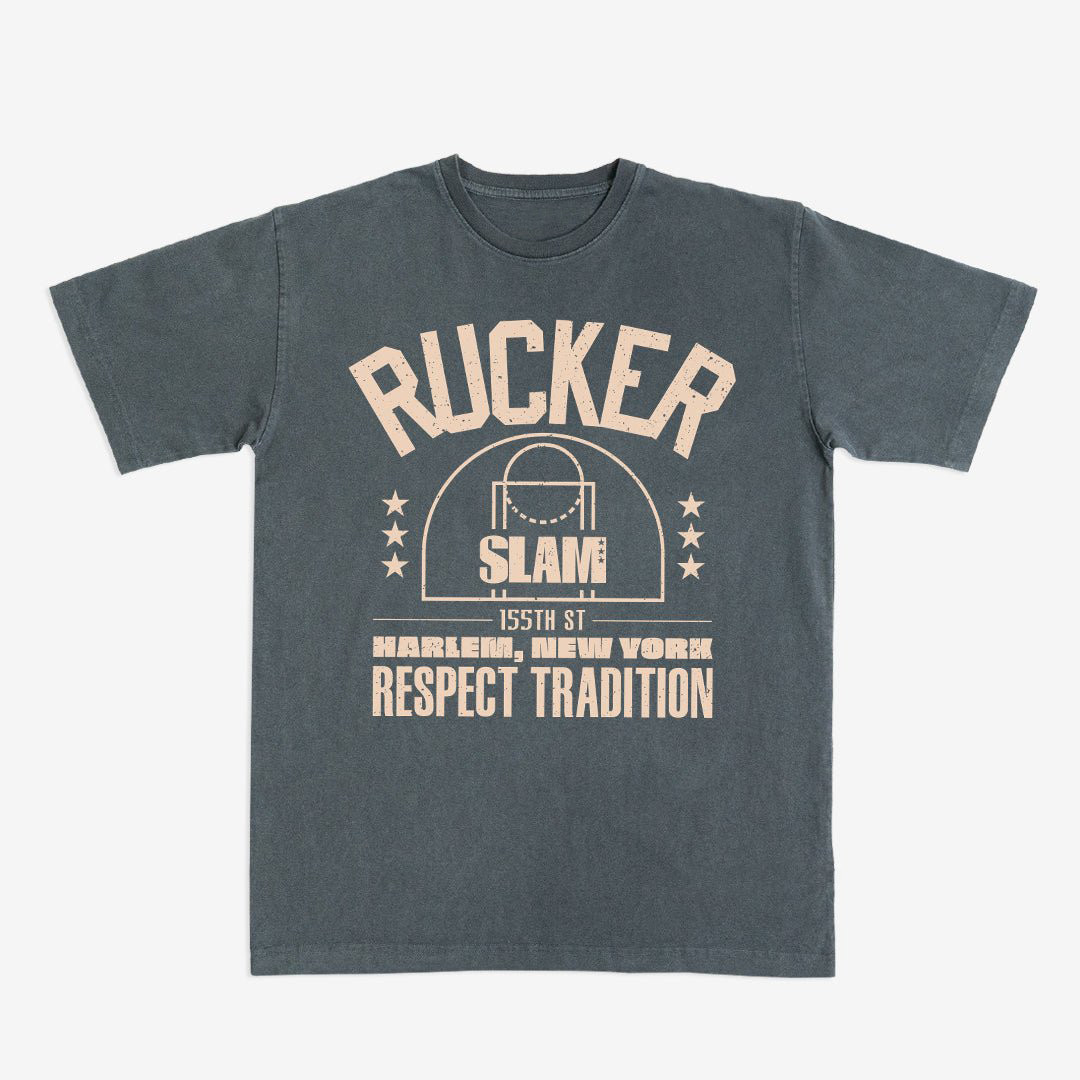 Rucker Park x SLAM Graphic T-Shirt Respect Tradition Basketball Tee Best Gift For Brothers