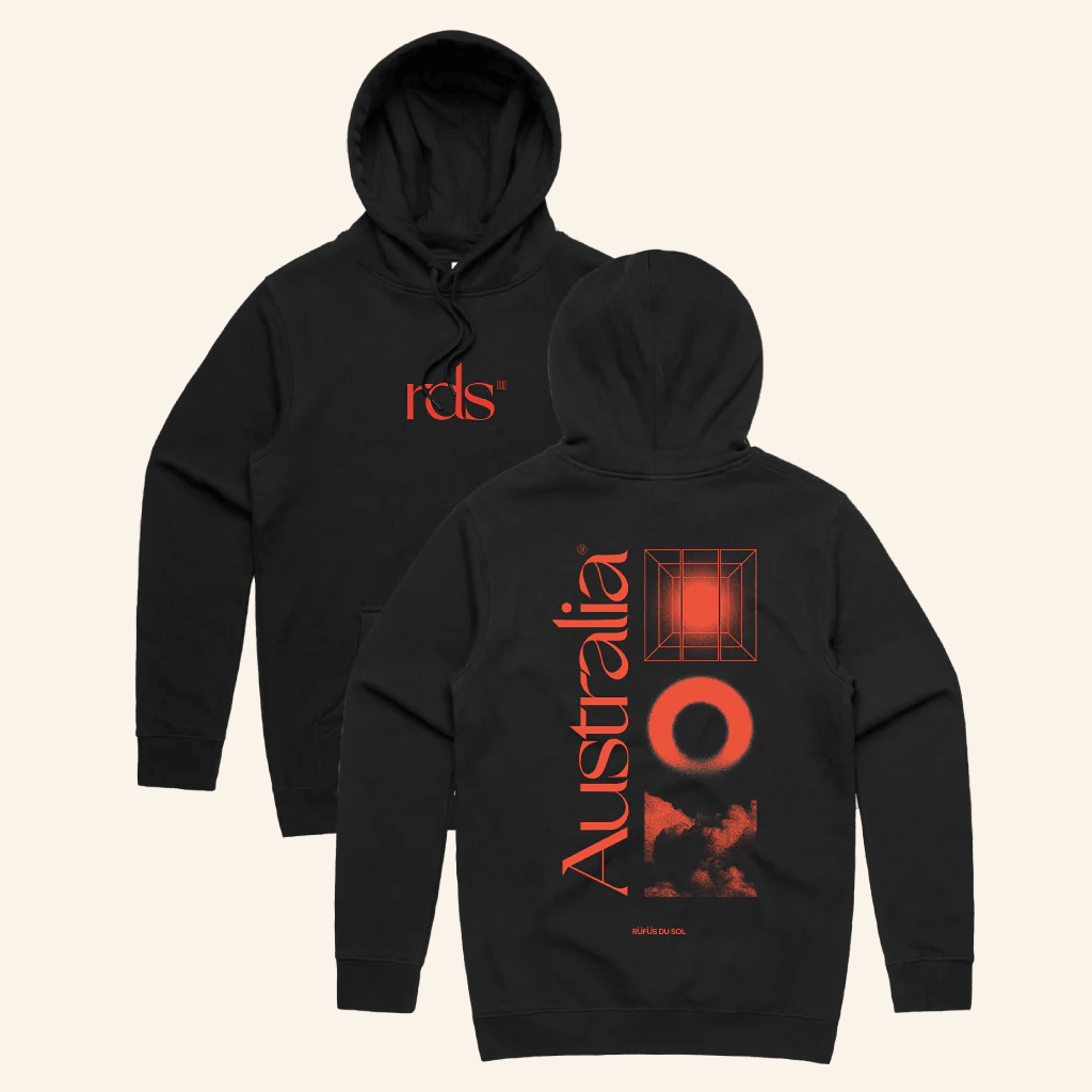 Rufus Du Sol Merch Australia Black Hoodie Best Gifts For Music Lovers Rufus Du Sol Merch Australia Black Hoodie Best Gifts For Music Lovers