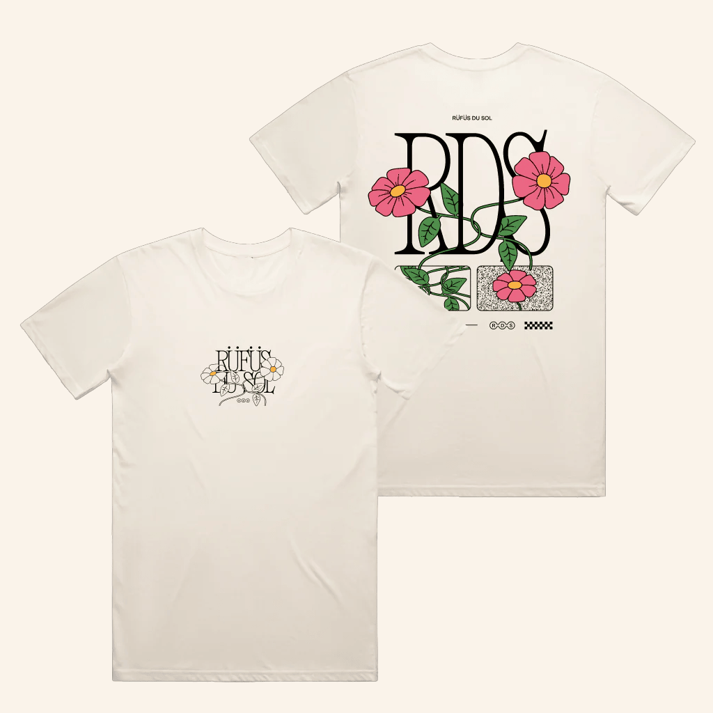Rufus Du Sol Merch Flower Ecru T-Shirt Gifts For Girlfriend Rufus Du Sol Merch Flower Ecru T-Shirt Gifts For Girlfriend