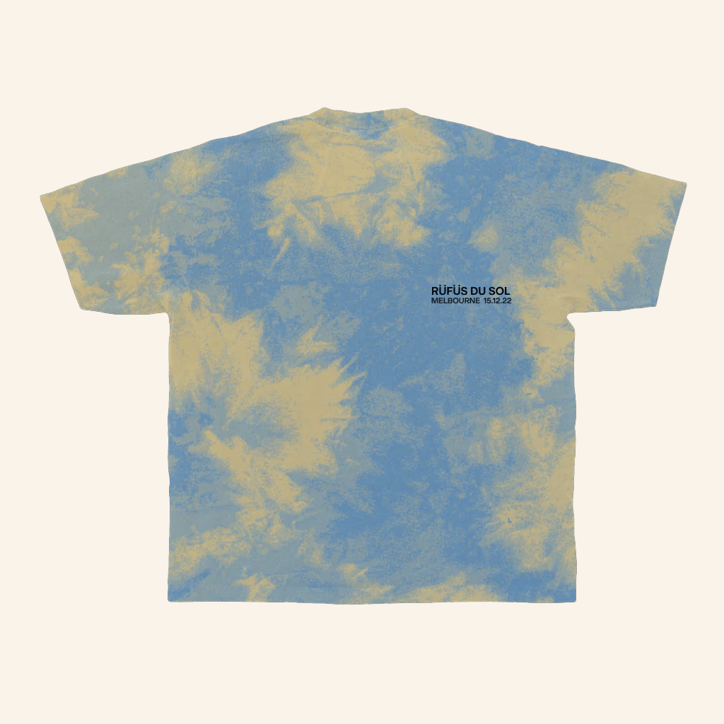 Rufus Du Sol Merch Melbourne 15 12 22 Tie Dye T-Shirt Unique Gifts For Music Lovers