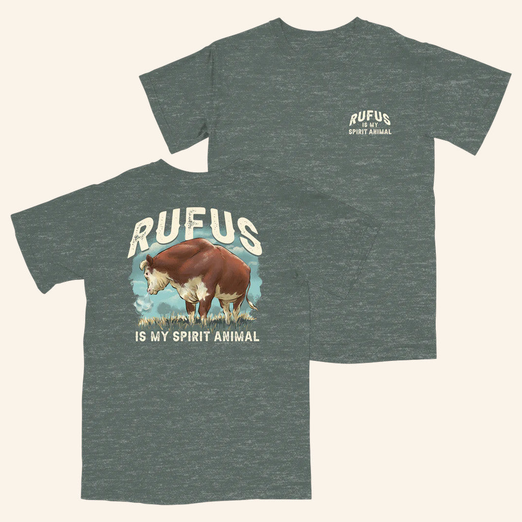 Rufus The Bull Merch Rufus Is My Spirit Animal T-Shirt Best Gifts For Dad Rufus The Bull Merch Rufus Is My Spirit Animal T-Shirt Best Gifts For Dad