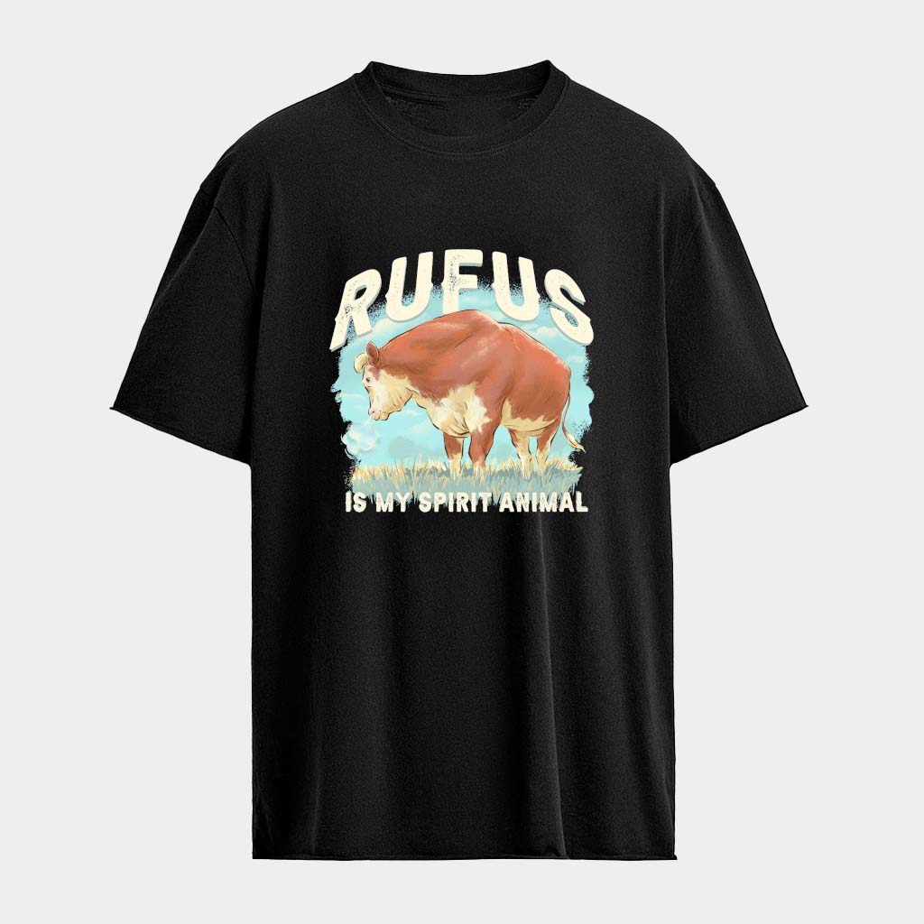 Rufus The Bull Rufus Is My Spirit Animal T-Shirt Best Gifts For Dad