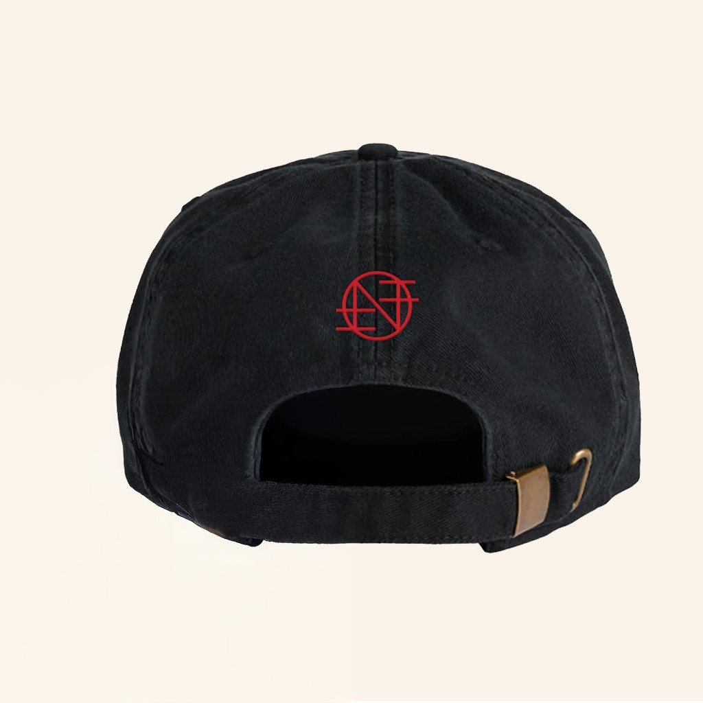 Run For Cover Records Merch Nothing Script Hat Embroidered Christmas Gift Ideas For Him Run For Cover Records Merch Nothing Script Hat Embroidered Christmas Gift Ideas For Him