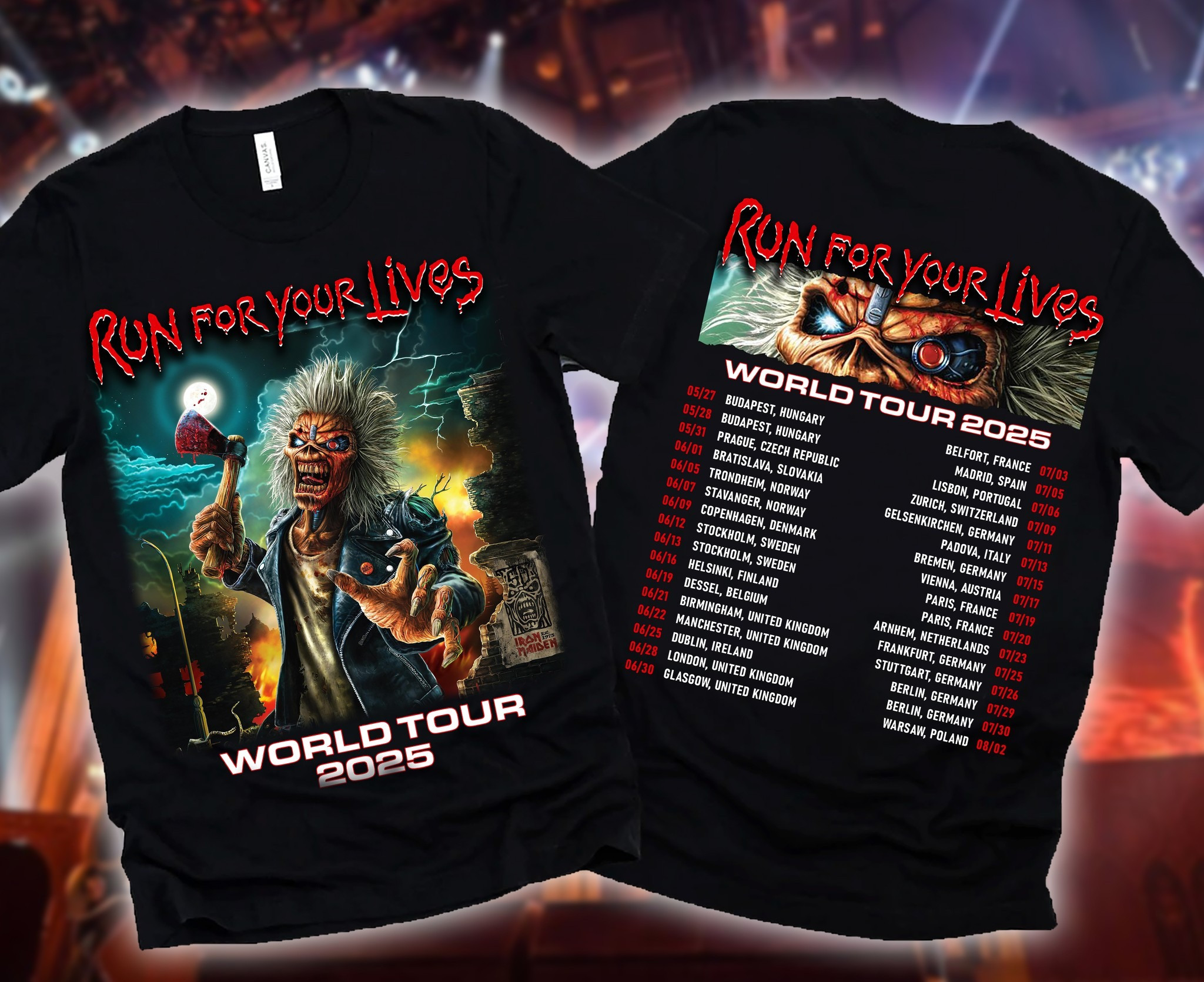 Run For Your Lives World Tour 2025 Shirt Run For Your Lives Tour 2025 Merch Fan Gifts