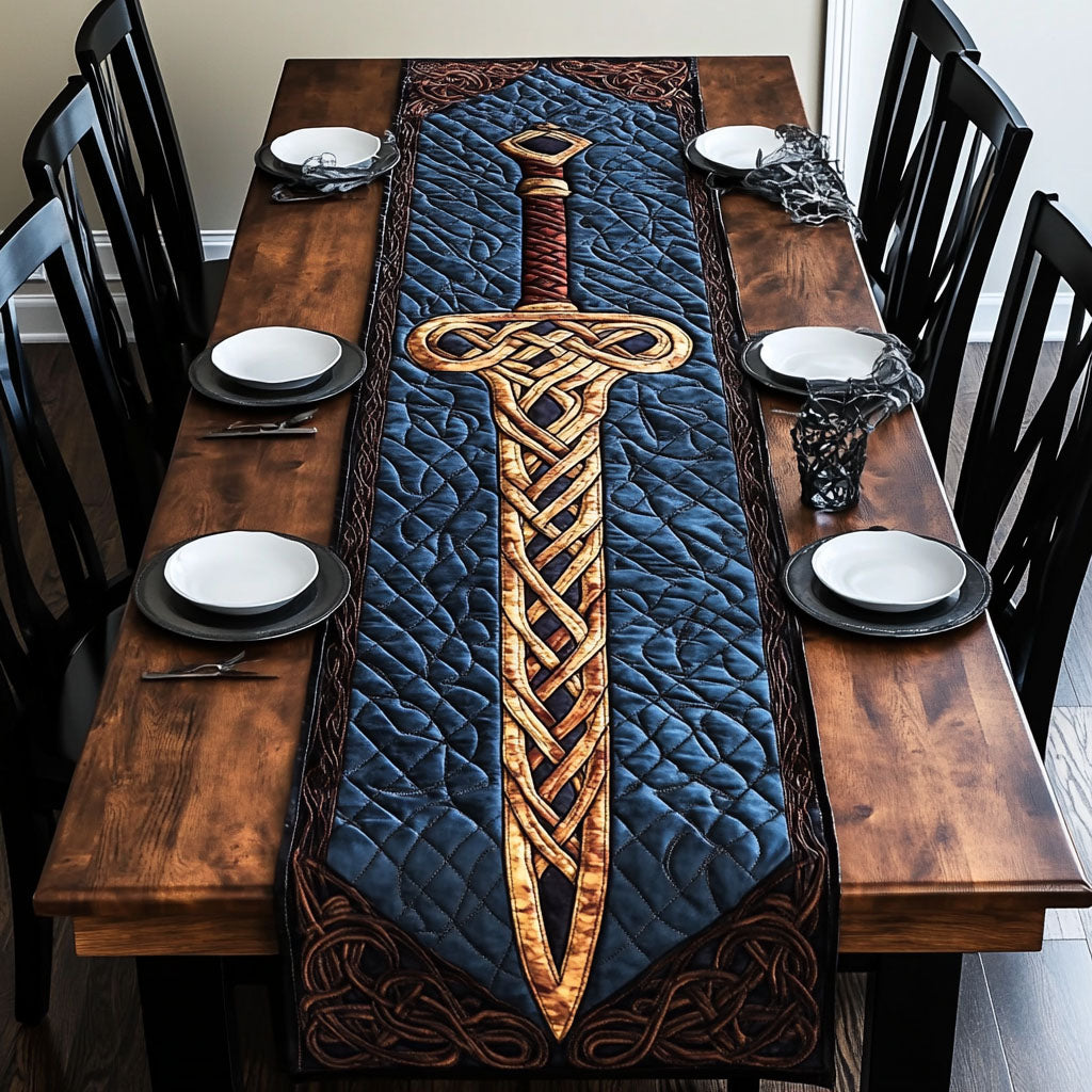 Rune Warrior Quilted Table Runner Dining Table Decor Ideas Tree Of Life Gifts For Parents