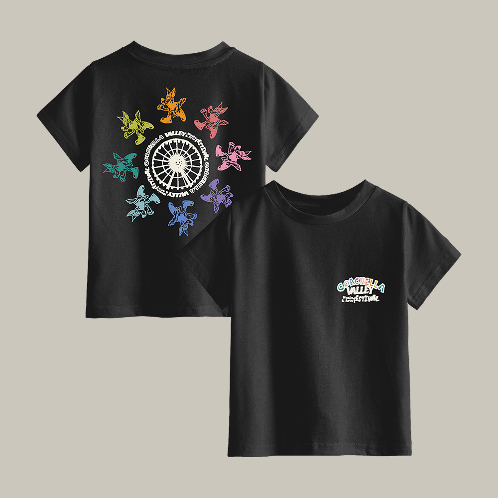 Runnin' On Rainbows Coachella T-Shirt Coachella Music Festival 2026 Merch Music Lover Gift