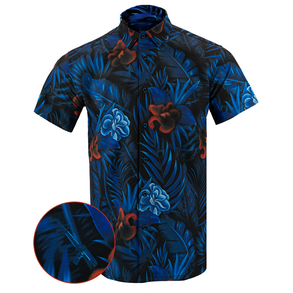 Running Man Button Down Shirt Tactical Shirt Hawaii Style Pro Gun Apparel Gifts For Father