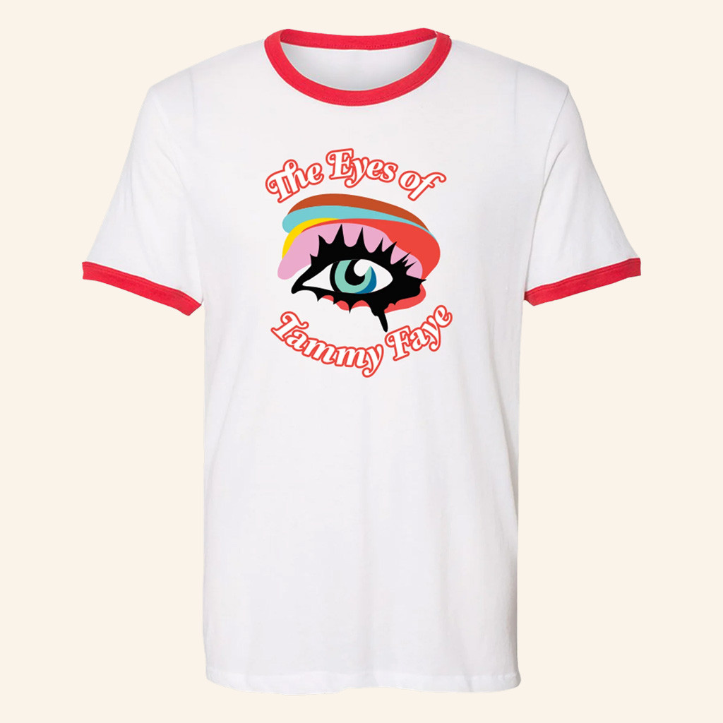 RuPaul's Drag Race Merch The Eyes of Tammy Faye Ringer T-Shirt Gifts For Wife