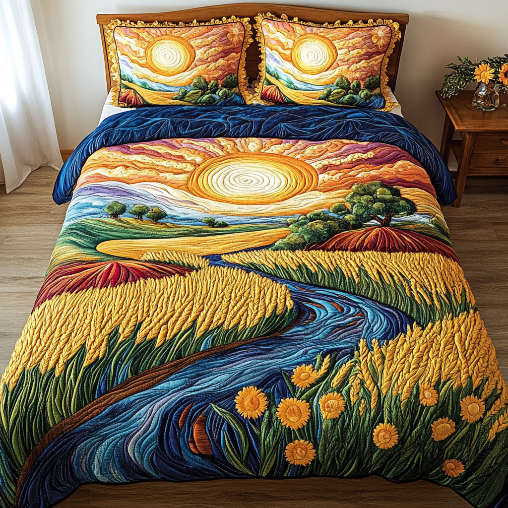 Rural Haven Quilted Bedding Set Farm Bedroom Ideas Best Family Gifts