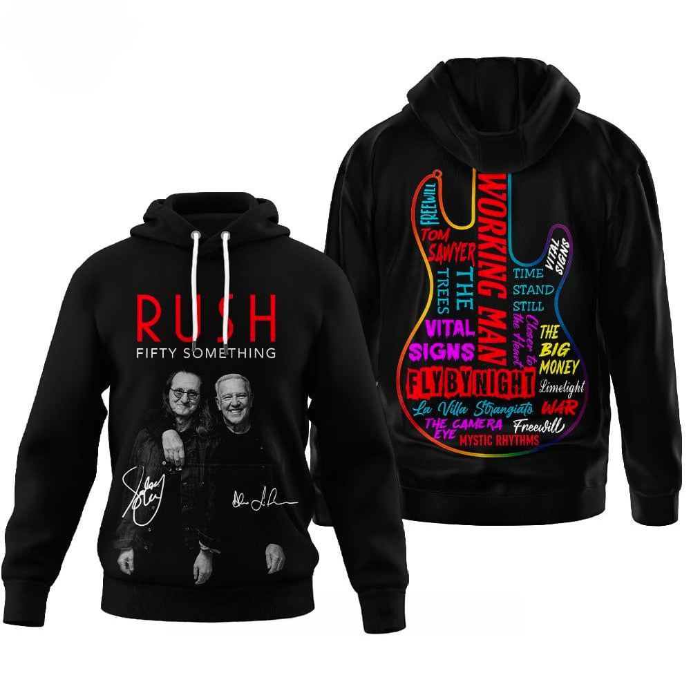 Rush Fifty Something Hoodie Fan Merch Best Birthday Gift For Dad