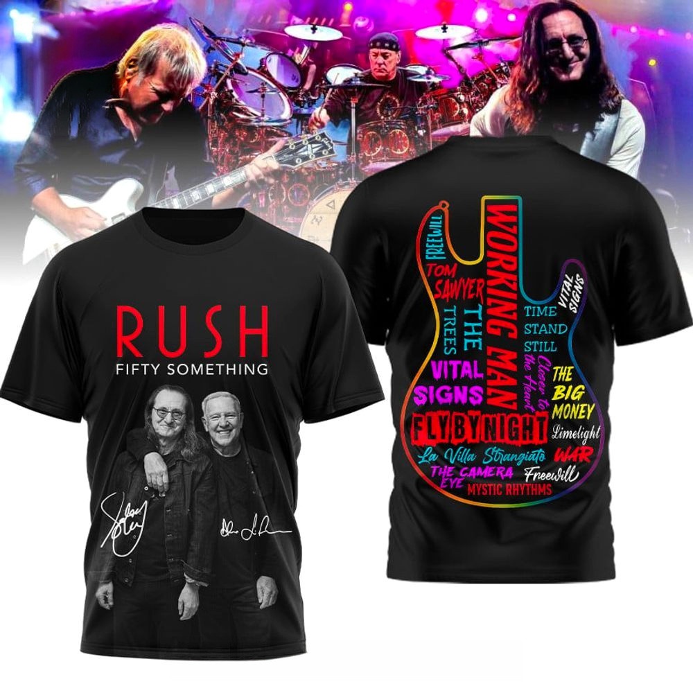 Rush Fifty Something T-Shirt Fan Merch Cool Gifts For Father