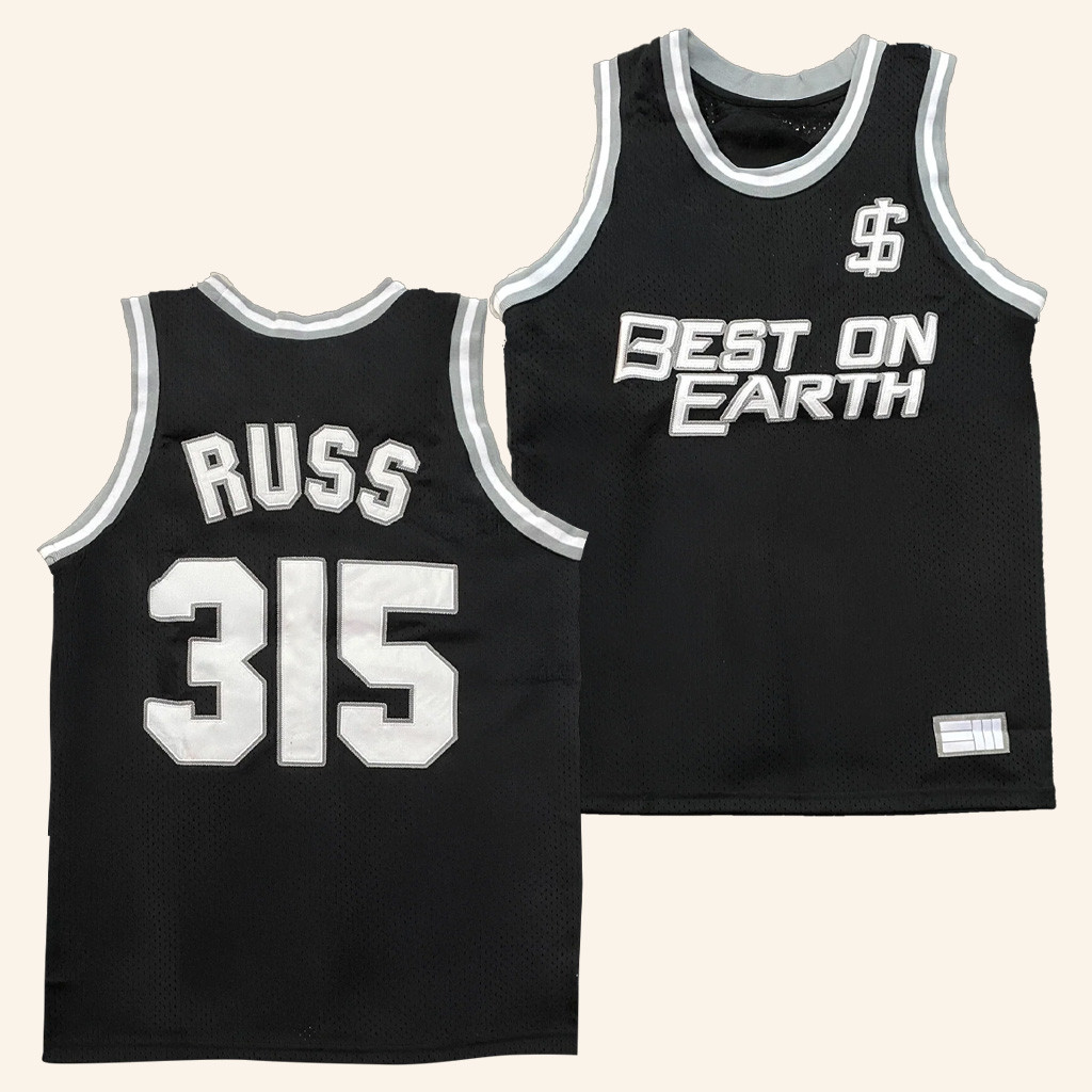 Russ Merch Best On Earth Jersey 315 Russ Jersey Best Gifts For Rapper Fans