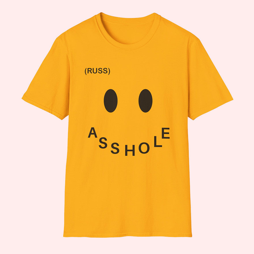 Russ Merch Russ Asshole Golden T-Shirt Gifts For Girlfriend Russ Merch Russ Asshole Golden T-Shirt Gifts For Girlfriend