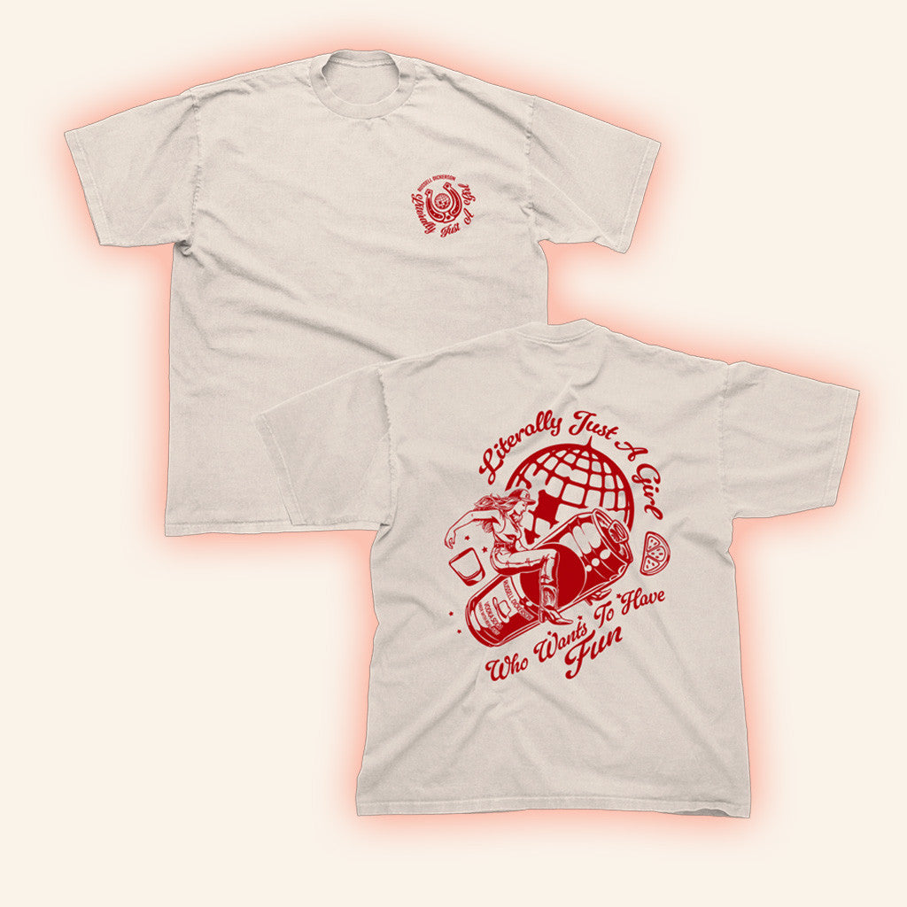 Russell Dickerson Merch Just A Girl T-Shirt Birthday Gifts For Girlfriend Russell Dickerson Merch Just A Girl T-Shirt Birthday Gifts For Girlfriend