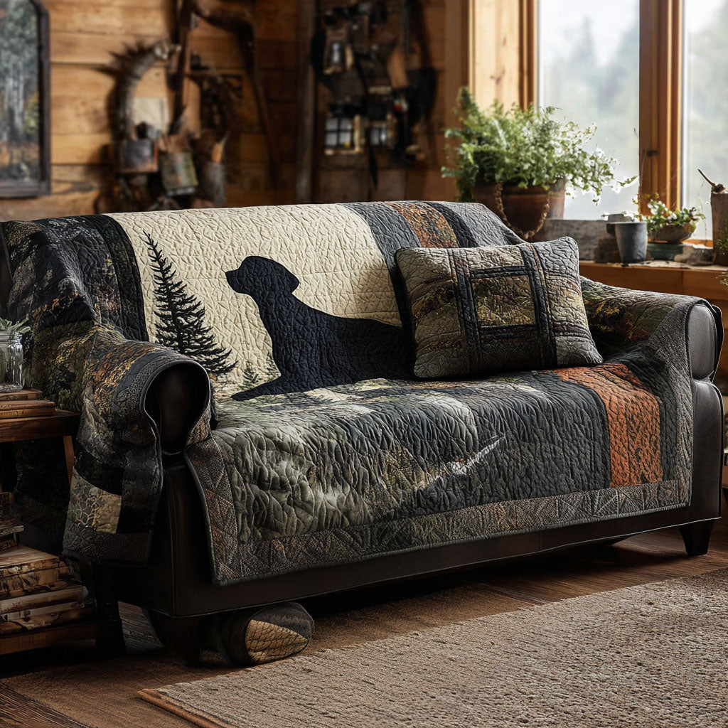 Rustic Bond Quilted Sofa Cover Living Room Decorations Christmas Presents For Dog Owners