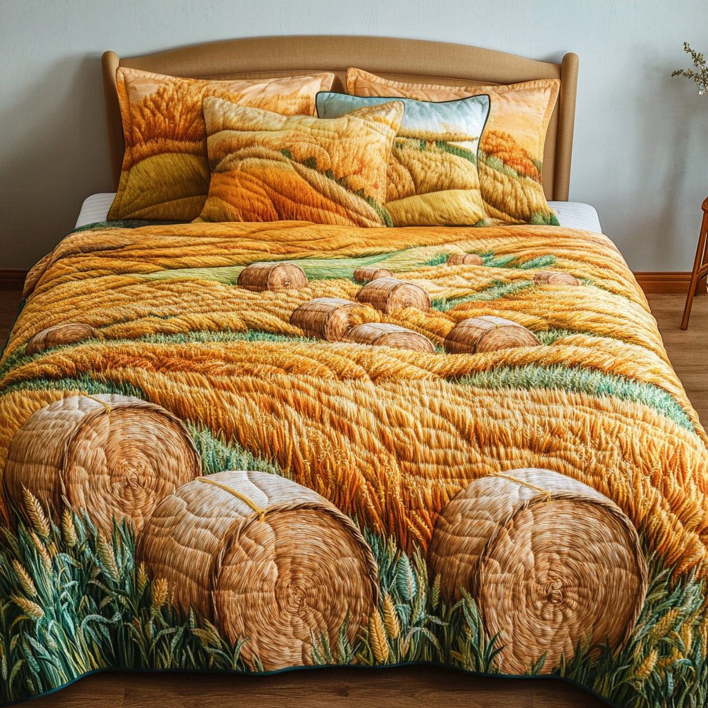Rustic Charm Quilted Bedding Set Trendy Bedding Merch for Modern Homes