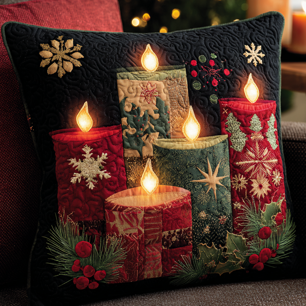 Rustic Charm Quilted Pillow Case Christmas Throw Pillow Covers Best Holiday Gifts 2025