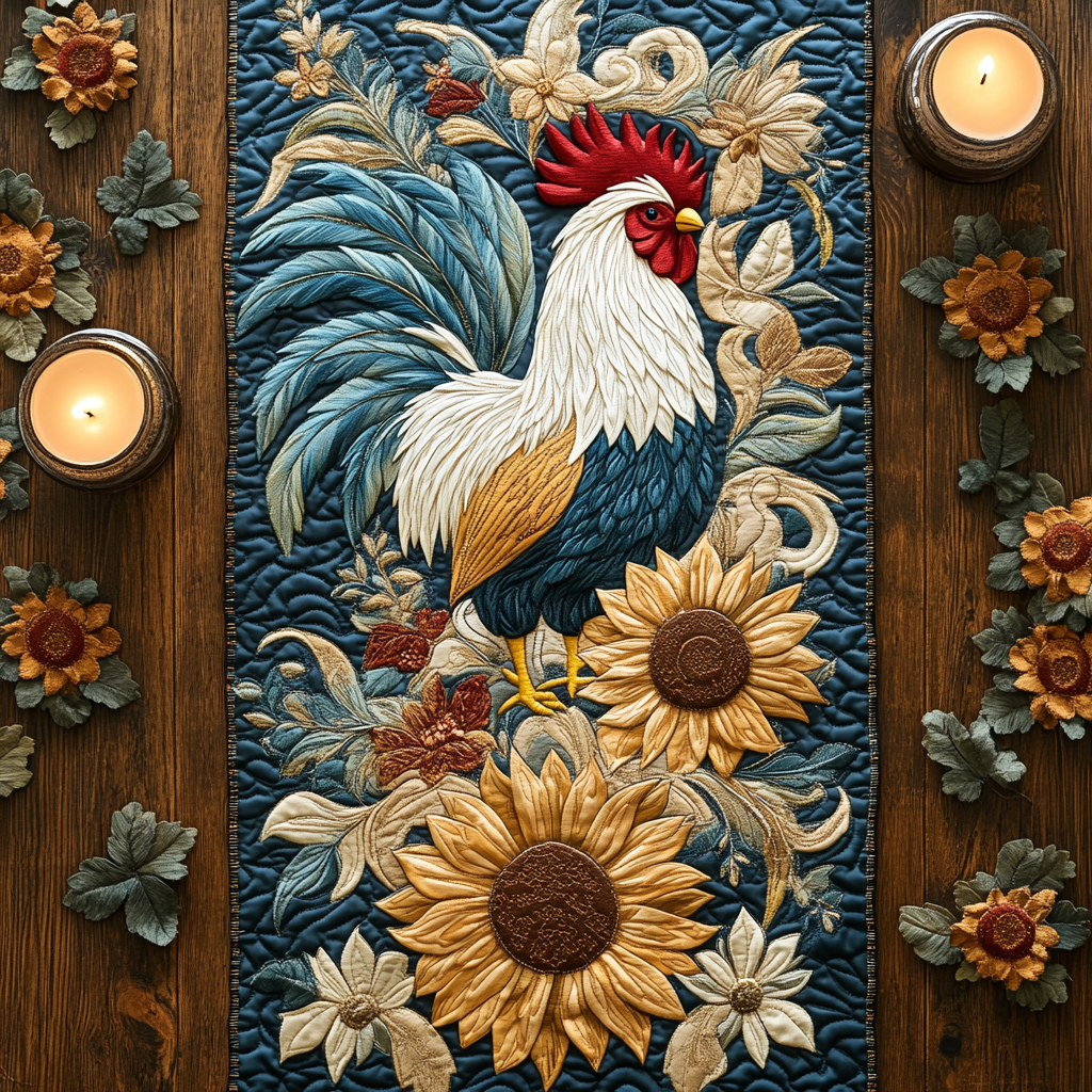 Rustic Charm Quilted Table Runner Dining Room Table Decor Ideas Chicken Christmas Presents